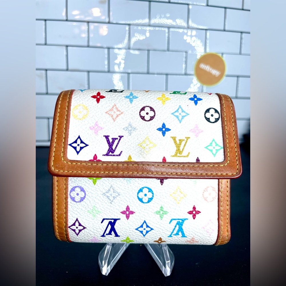 Louis Vuitton x Takashi Murakami Porte Monnaie Trifold Wallet -Multicolore White